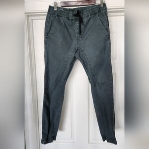 PacSun jogger with zipper and snap detail at the ankle